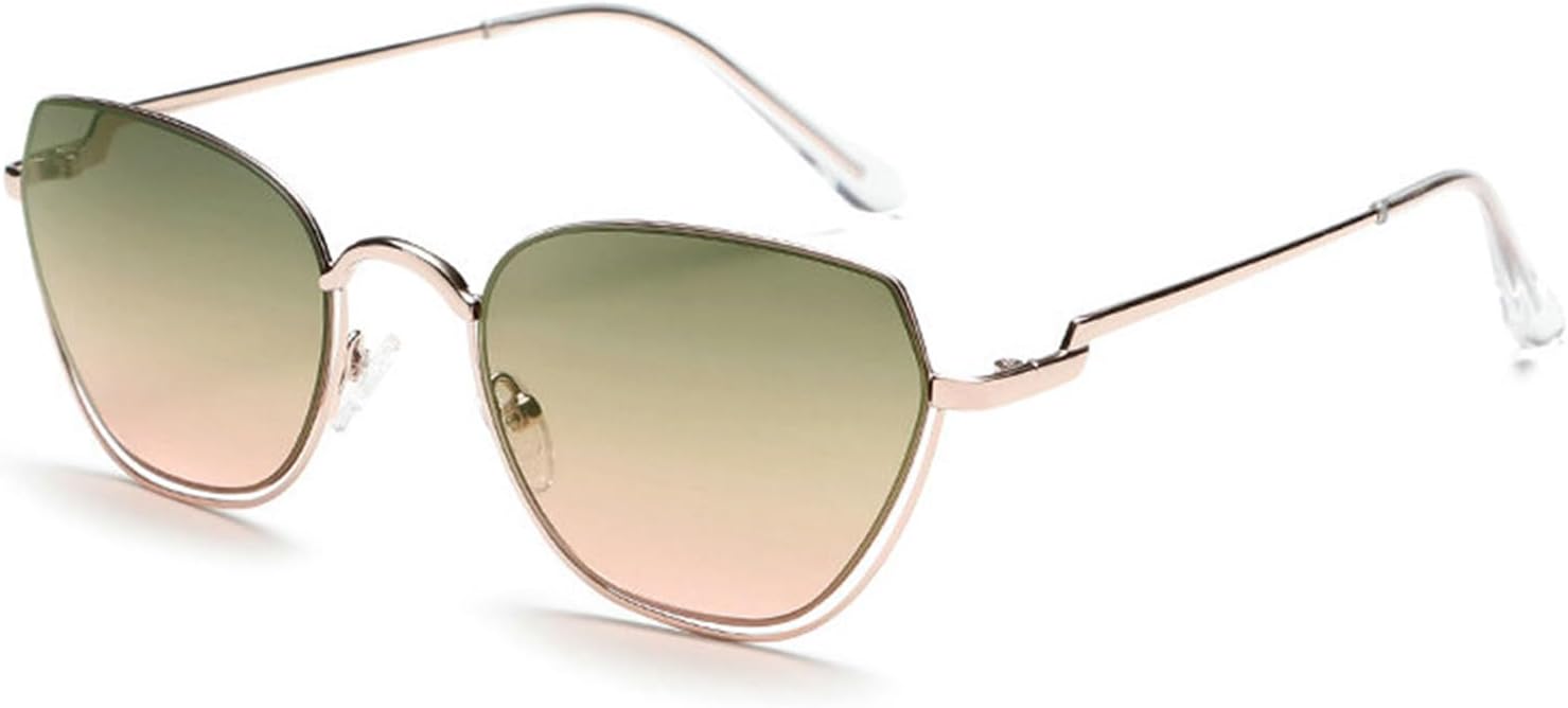 

Willochra Винтажные милые металлические солнцезащитные очки «кошачий глаз» для женщин, роскошные классические женские солнцезащитные очки UV400, модные очки для улицы UV400, C4