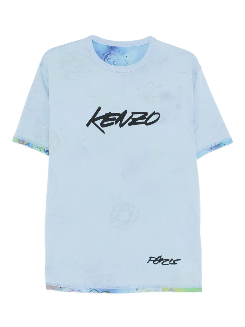 

Футболка с логотипом из коллаборации с Futura (2000 год) KENZO, синий
