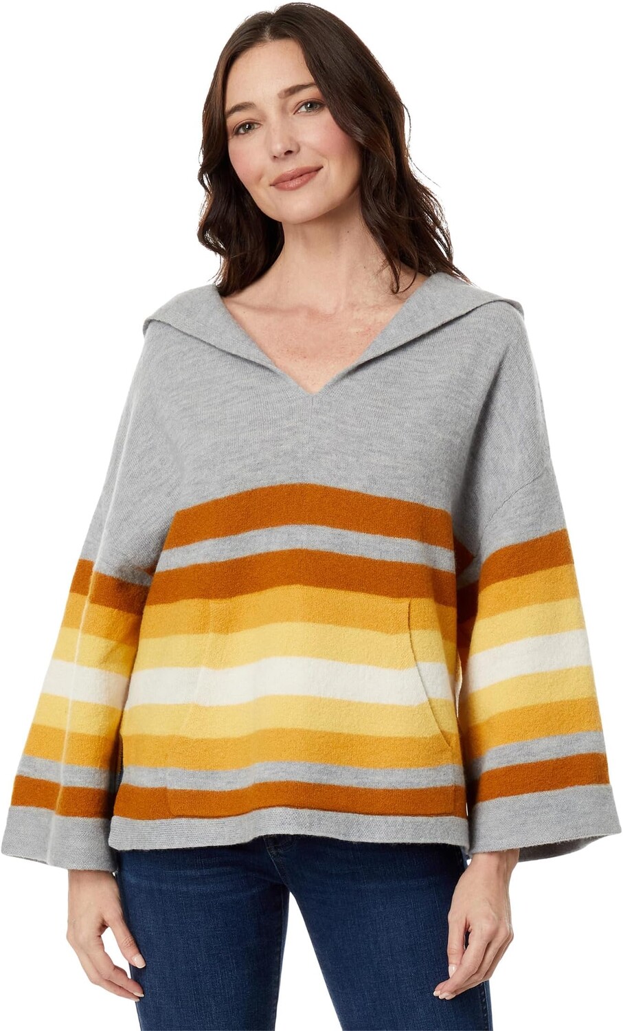 

Свитер Toad&Co Heartfelt Poncho, цвет Acorn Stripe