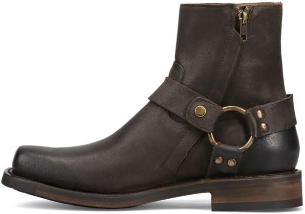 Мужские мотоциклетные ботинки Frye Conway Harness - стильный кожаный дизайн, прочная и удобная обувь, шоколадный — фото 3