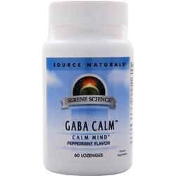 

Source Naturals ГАМК успокаивающая (сублингвальная) мята перечная 60 пастилок