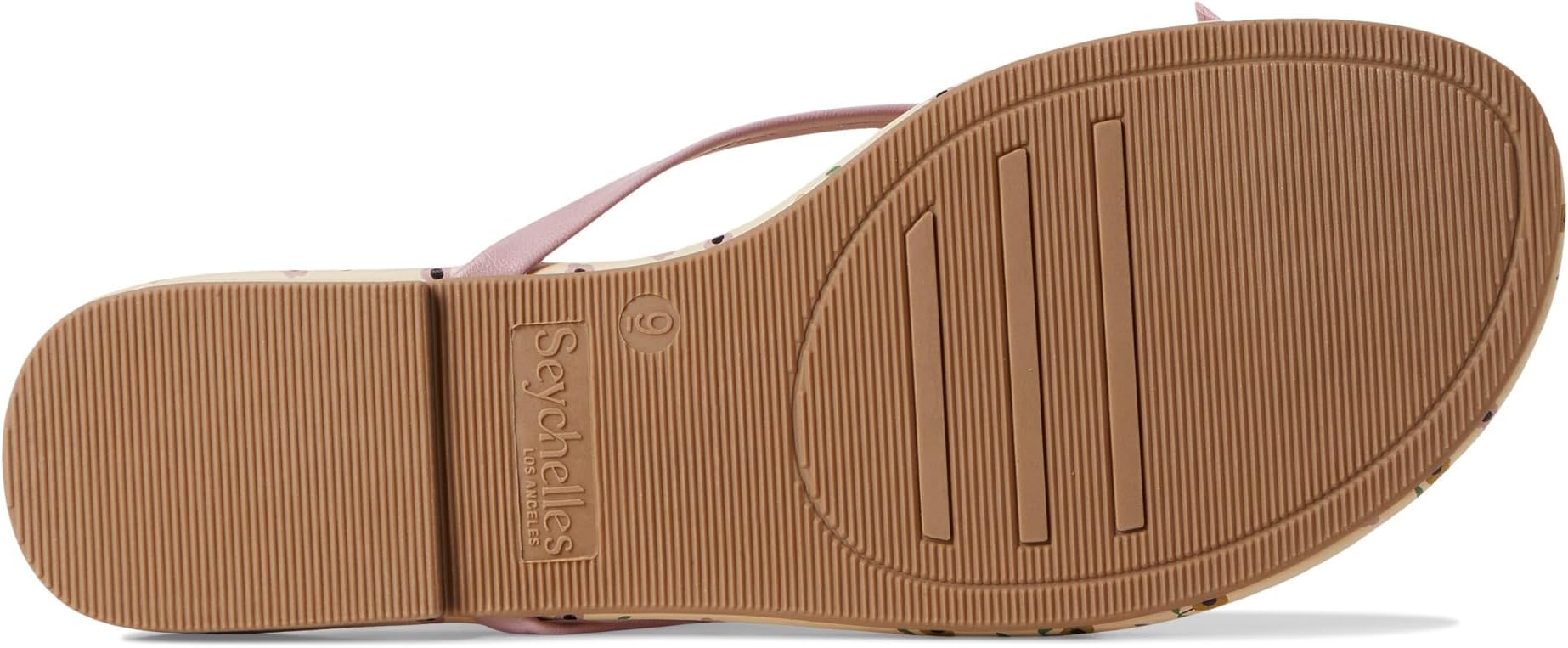 Сандалии Seychelles Wish List Print V Leather Sandal, цвет Pink Floral — фото 3