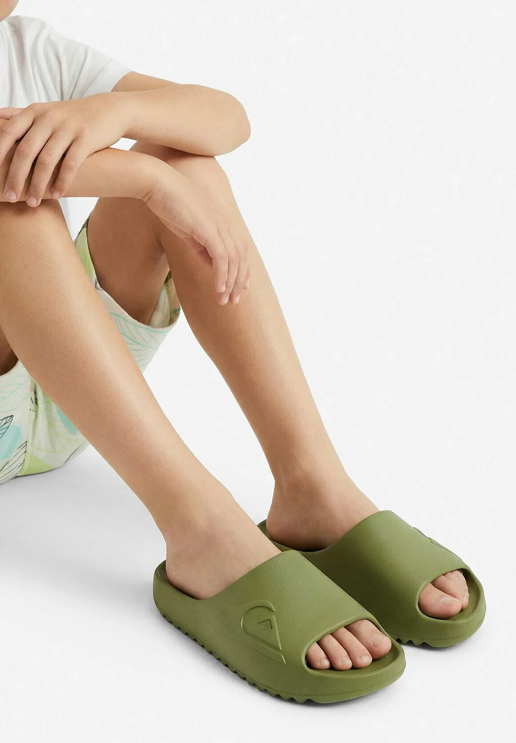 Шлепанцы для мальчика 5906751931219 - горки для бассейна Quiksilver, Green