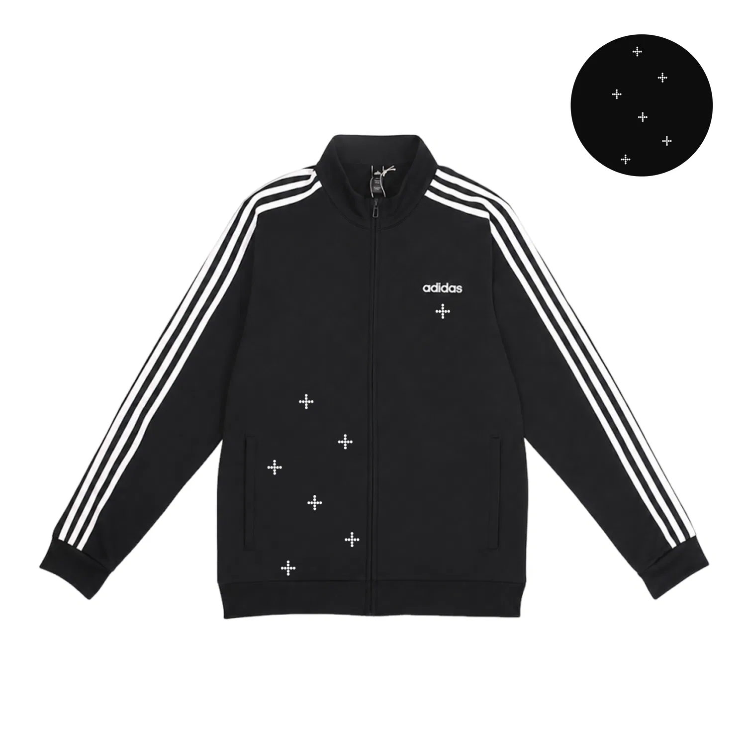 Мужская куртка с принтом Adidas MUST HAVES, Black — фото 3