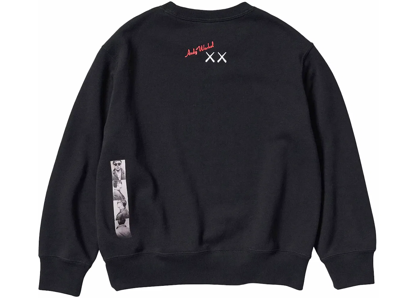 Детский свитшот с принтом KAWS x Uniqlo Warhol Kids' Graphic 476408 Sweatshirt KAWS, Black — фото 2