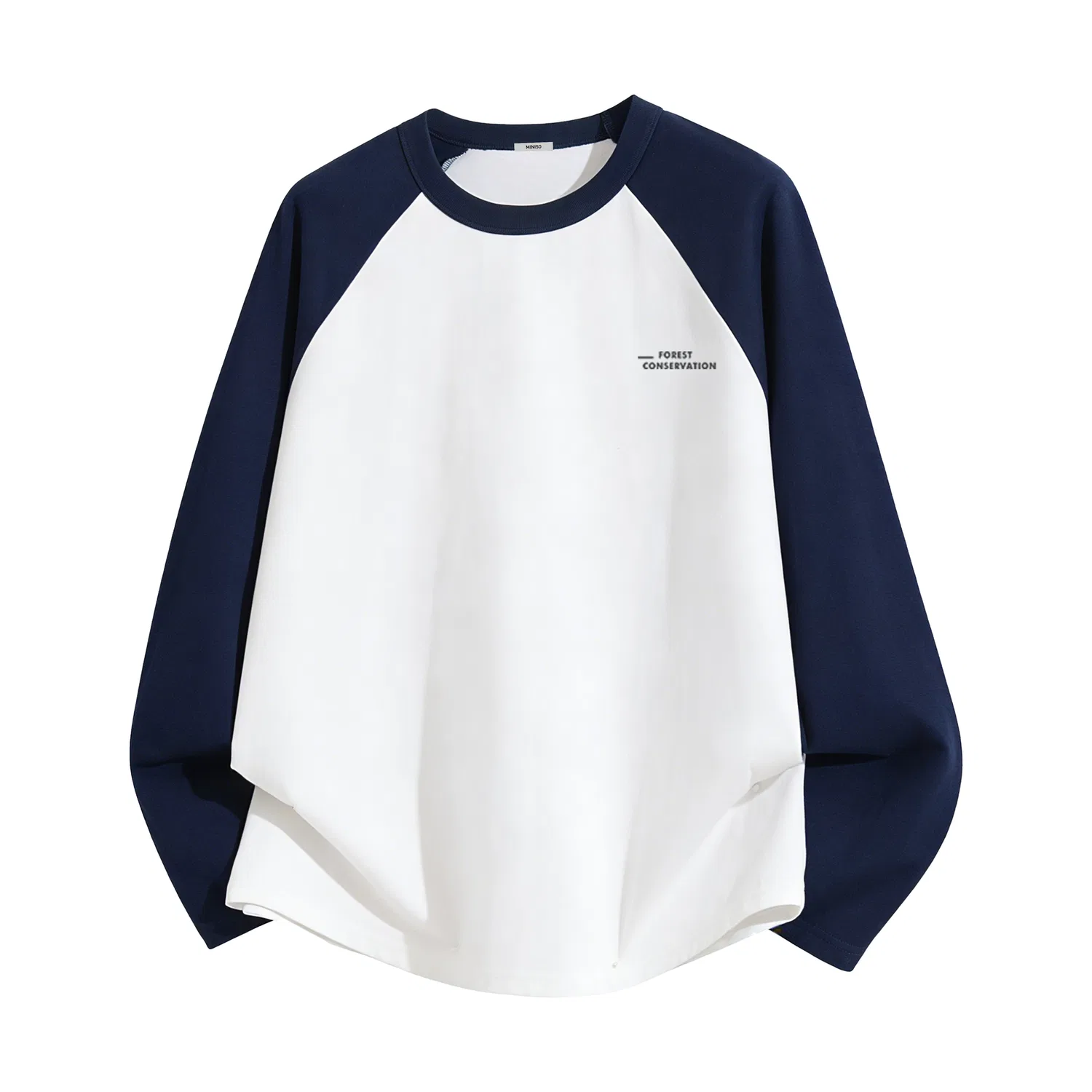 Футболка детская с принтом Protective Forest Chest Logo MINISO, Navy Blue