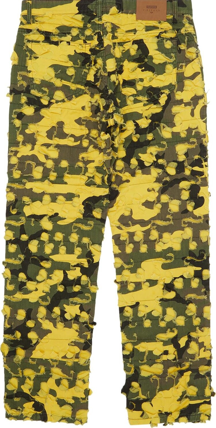 Джинсы Supreme x Griffin 5-Pocket Jean 'Yellow Camo', разноцветный — фото 3
