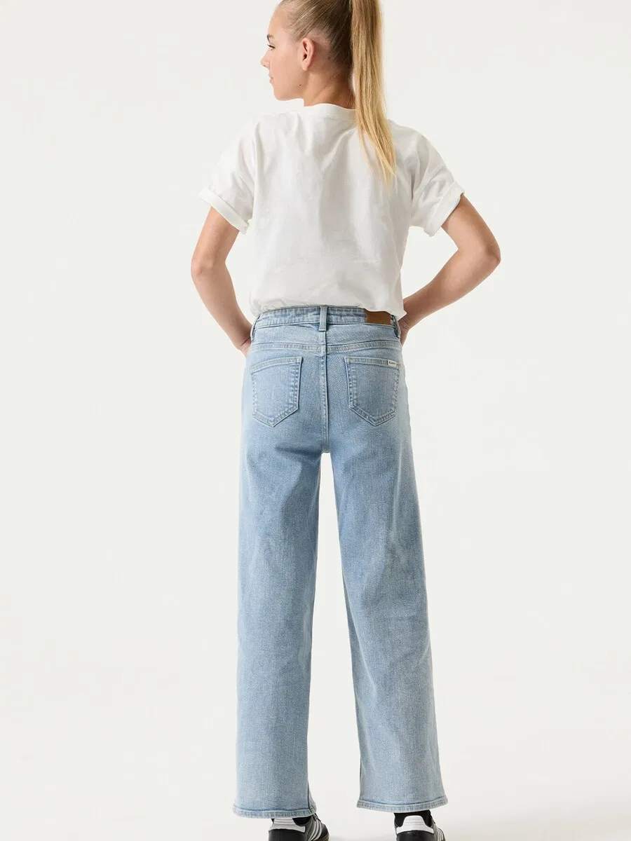 Джинсы GARCIA Wide leg Jeans 'Annemay' синего цвета — фото 4