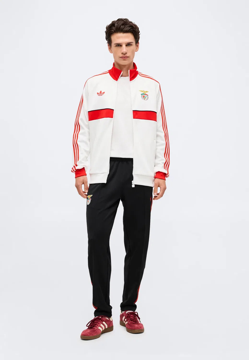 Спортивные штаны SL Benfica - клубная форма Adidas Originals, Black — фото 2