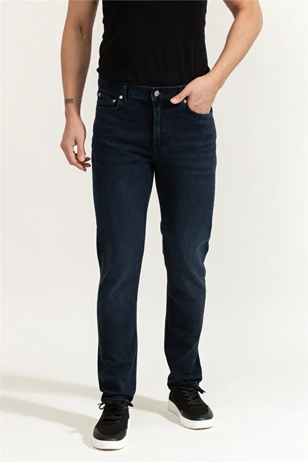 Мужские джинсы скинни из денима Tommy Hilfiger, Black