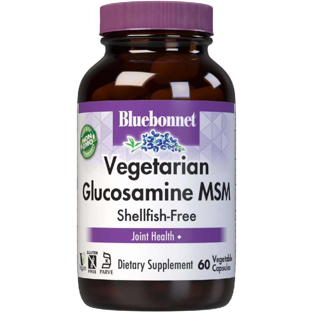 

Комплекс витаминов для суставов BlueBonnet Vegetarian Glucosamine Plus MSM Supplement, 60шт.