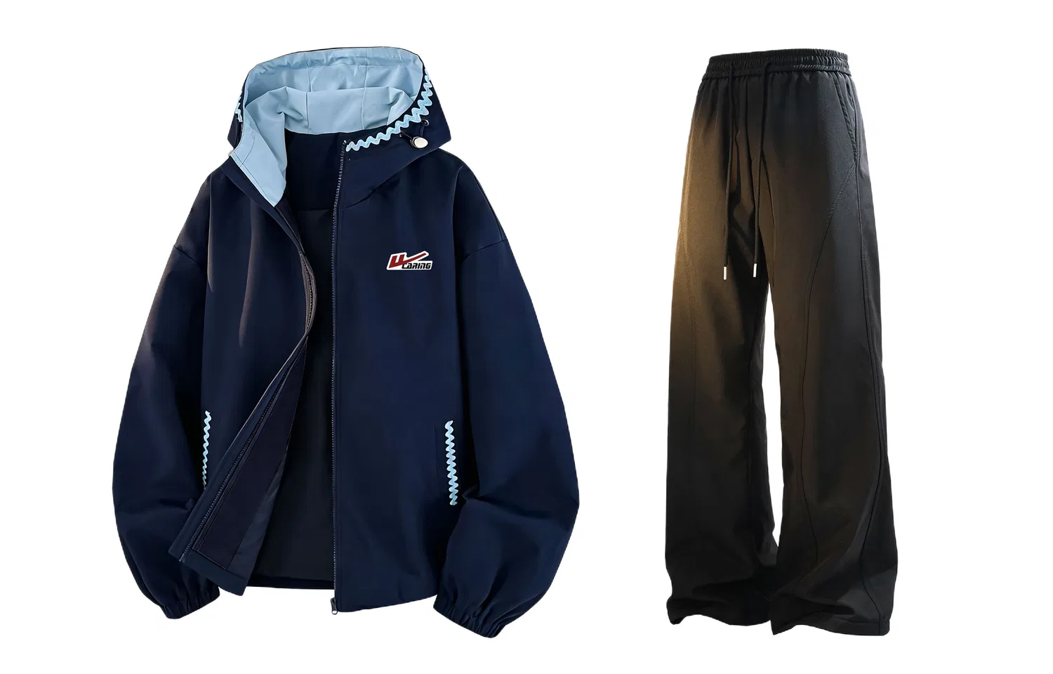 Детский комплект куртка-ветровка и брюки с улыбающимся принтом Open Ended Smiling Collection WARRIOR