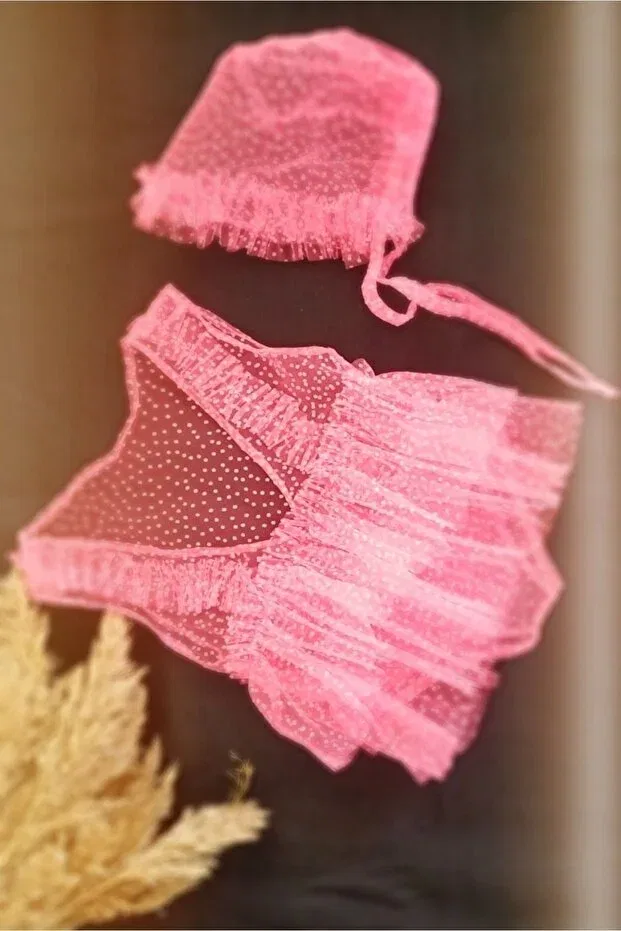 Детский комбинезон для новорожденных кружевной Ray Ticaret, Candy Pink