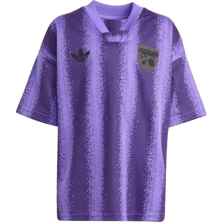 Комплект из футболки и шорт с принтом Minecraft Oversized Short Tee Set adidas, Фиолетовый — фото 3