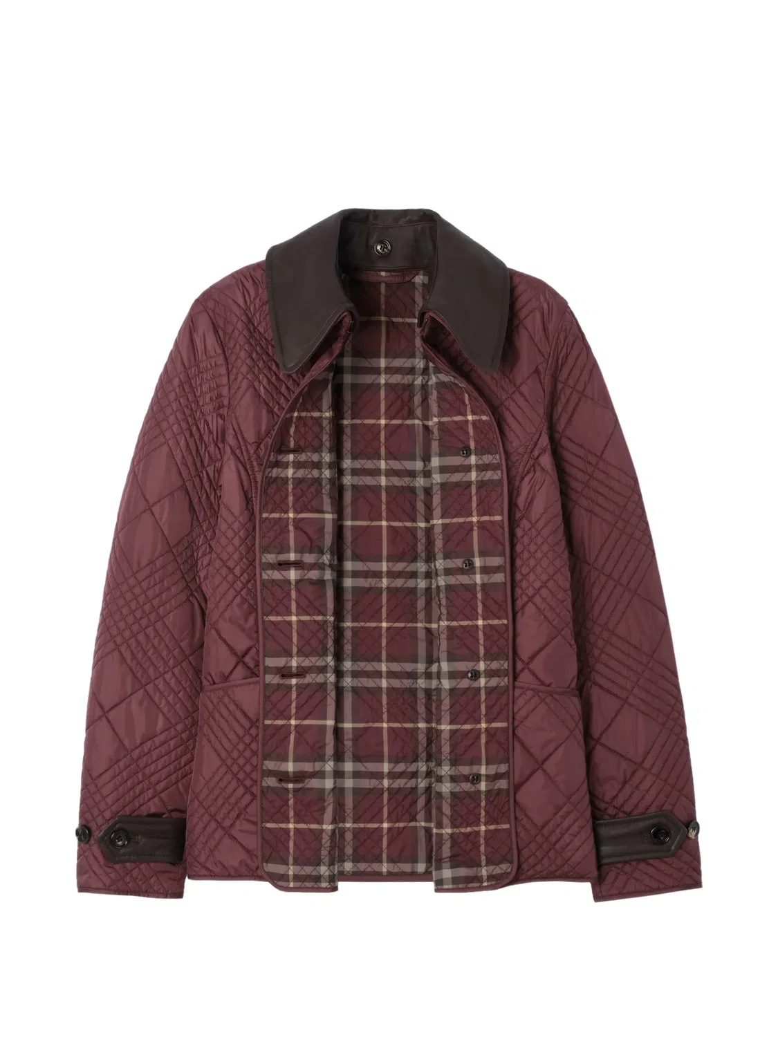Стеганая нейлоновая куртка Fernleigh красная Burberry, красный — фото 2