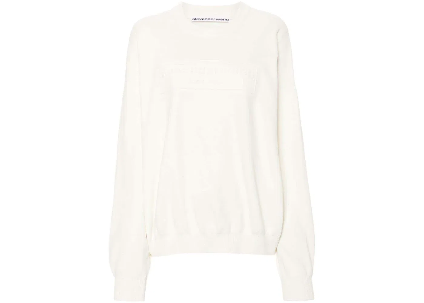 Женский пуловер с логотипом Alexander Wang, Soft White