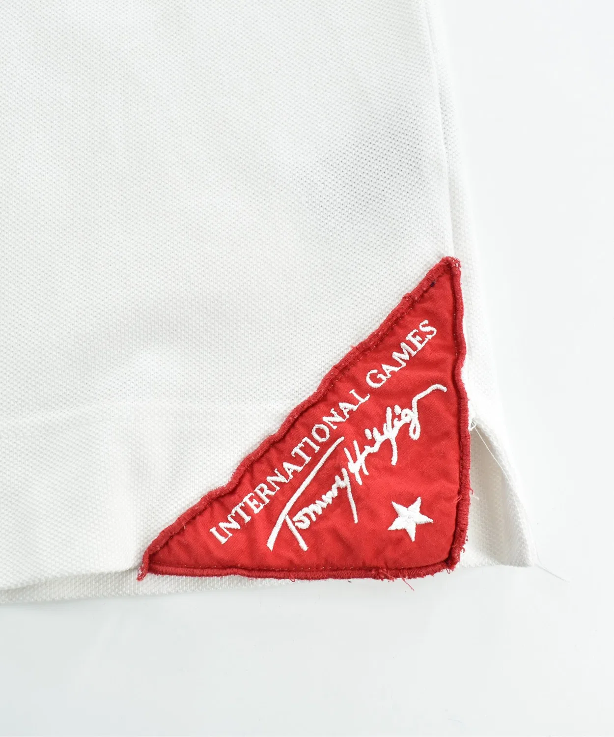 Мужская футболка-поло с длинным рукавом модель INTERNATIONAL GAMES MCMXCVI TOMMY HILFIGER, Белый — фото 4