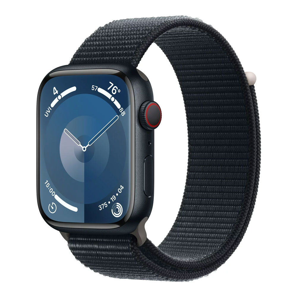 

Умные часы Apple Watch Series 9 (GPS + Cellular), 45мм, Midnight Aluminum Case/Midnight Sport Loop - Onesize, Черный, Умные часы Apple Watch Series 9 (GPS + Cellular), 45мм, Midnight Aluminum Case/Midnight Sport Loop - Onesize