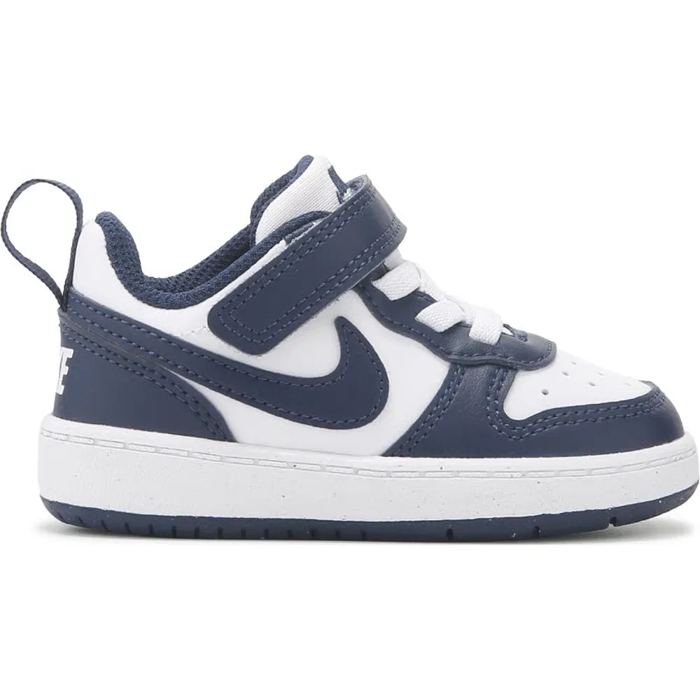 Детские кроссовки Kids' court borough low recraft для малышей Nike, Navy/White — фото 2