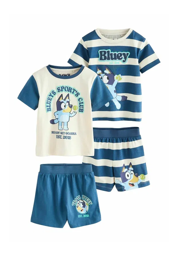 Комплект пижам из 2 штук с принтом Bluey Next, синий/белый — фото 3