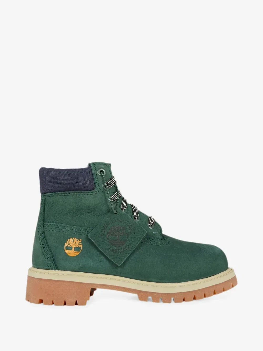 Непромокаемые ботинки на шнуровке Timberland Kids, зеленый