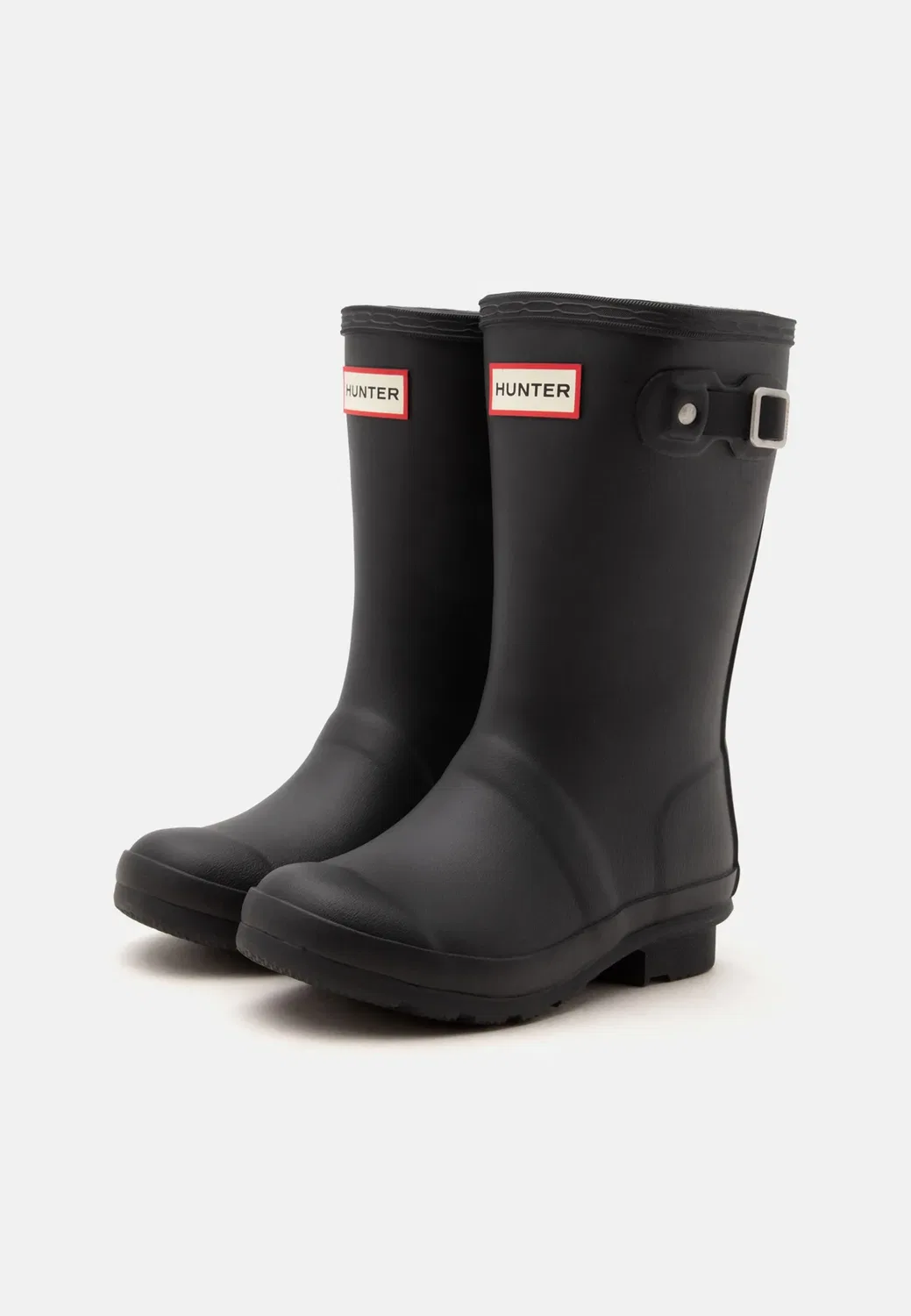 Детские утепленные сапоги унисекс - резиновые сапоги Hunter Original, Black — фото 2