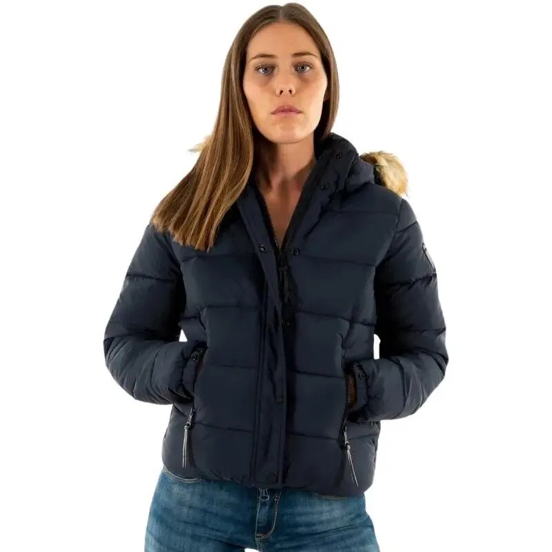 Женская куртка с капюшоном Superdry, Синий — фото 2