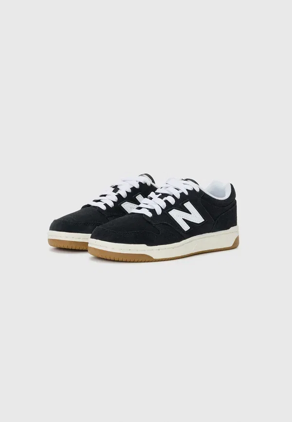 Кроссовки из кожи и искусственной кожи 480 New Balance, черный — фото 2