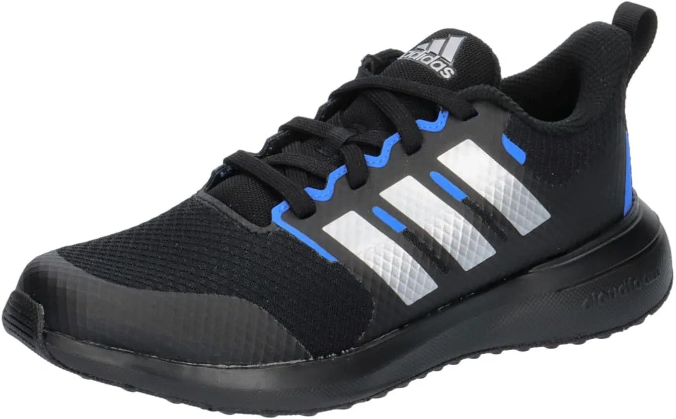 Детские спортивные кроссовки для мальчиков adidas, Core Black Silver Met Bright Royal
