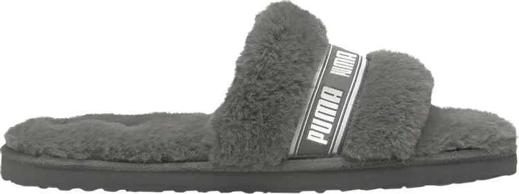 

Сандалии Puma Fluff Slide Jr Charcoal Grey, серый