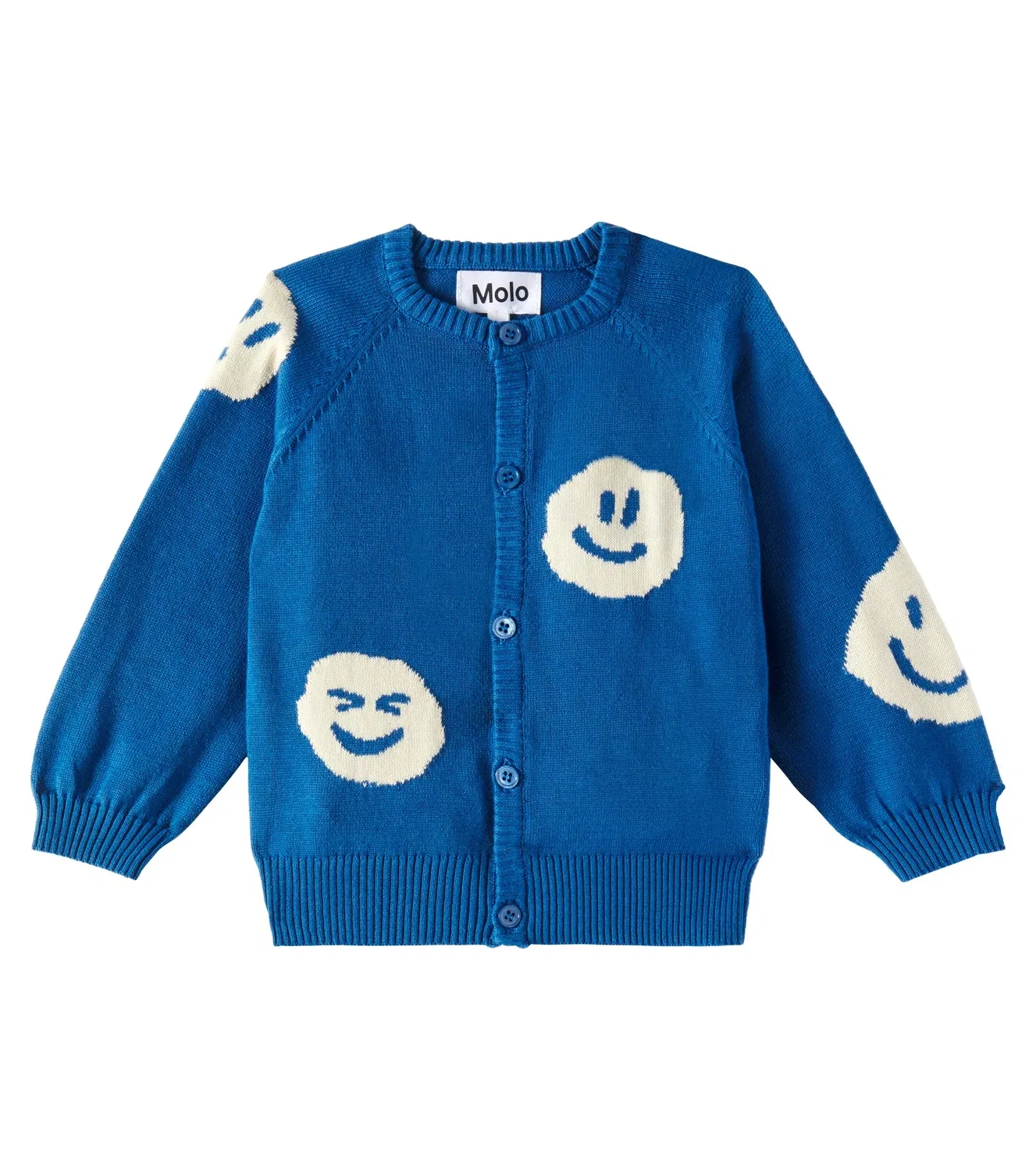 Кардиган хлопковый с пуговицами Baby Brody Molo, синий