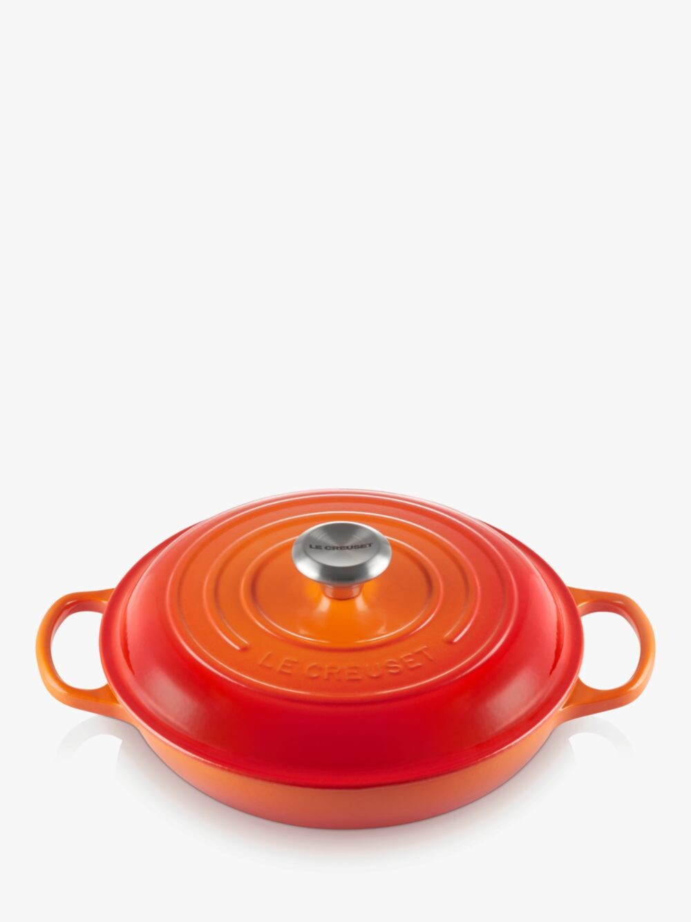 

Фирменная неглубокая чугунная кастрюля Le Creuset, вулканического происхождения, 30 см