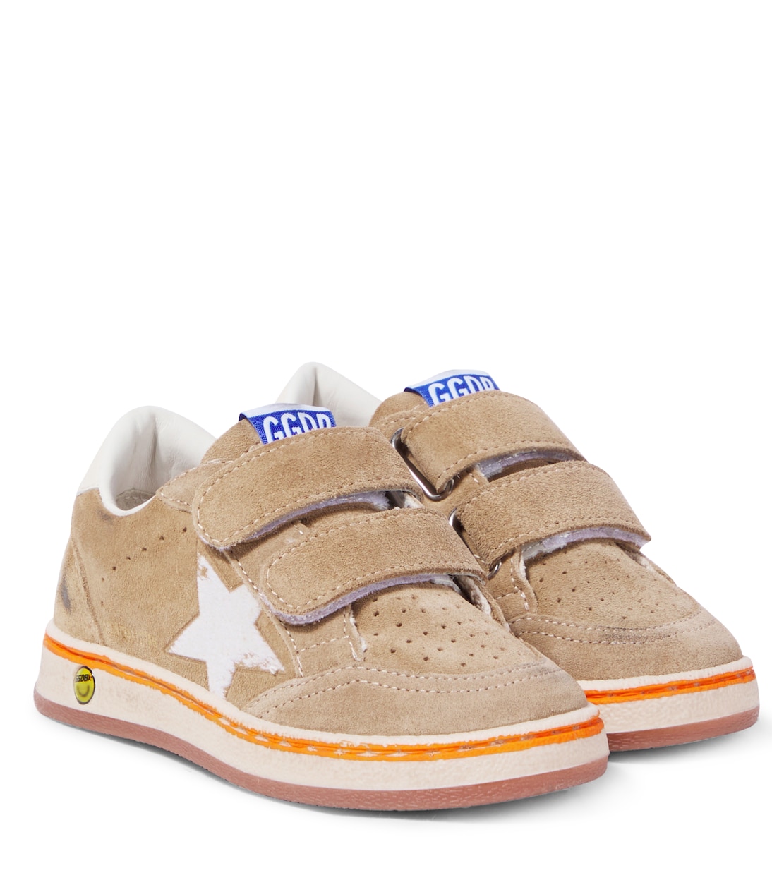 

Бал Стар замшевые кроссовки Golden Goose Kids, Sand/Cream/White