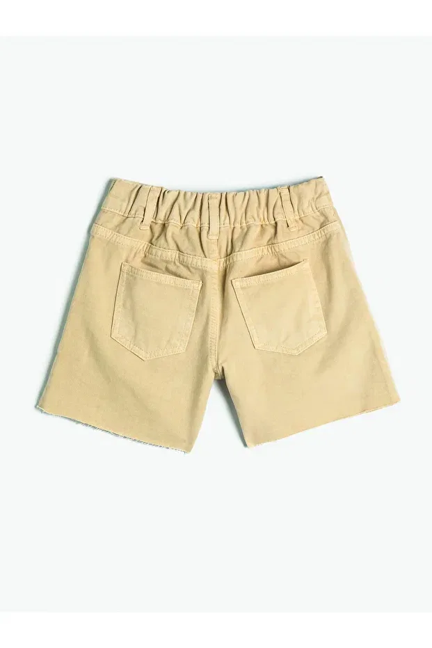 Детские шорты для девочек джинсовые Refa Collection, Beige — фото 2