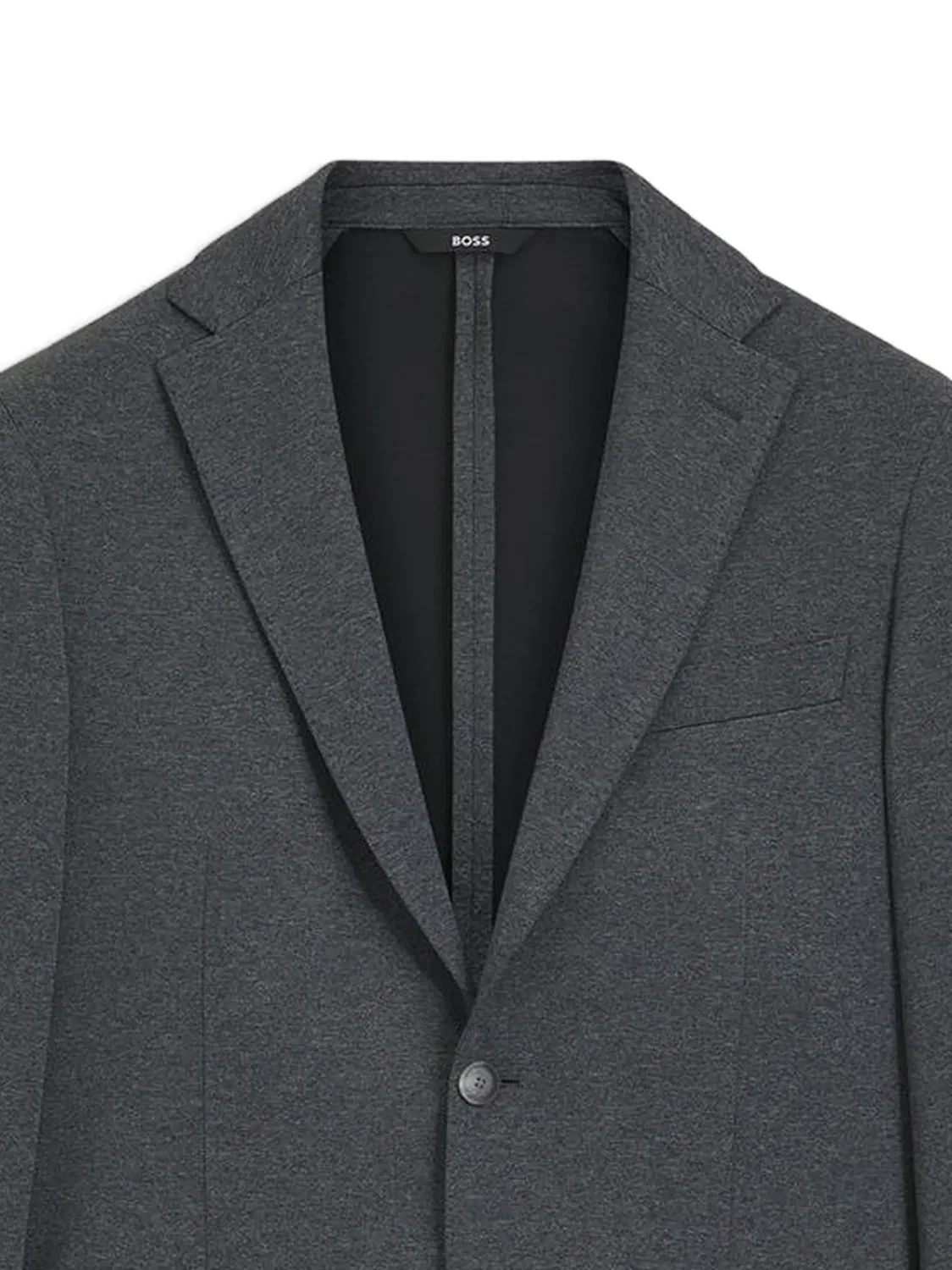 Пиджак Slim Fit в узор синего цвета BOSS, синий — фото 2