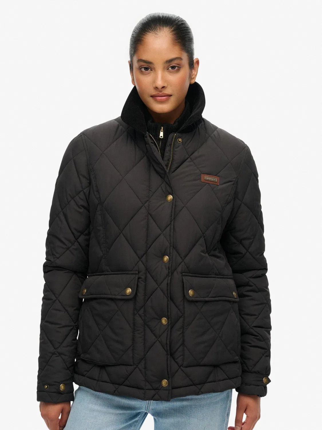 Куртка-подкладка с отделкой из вельвета Superdry, Black — фото 3