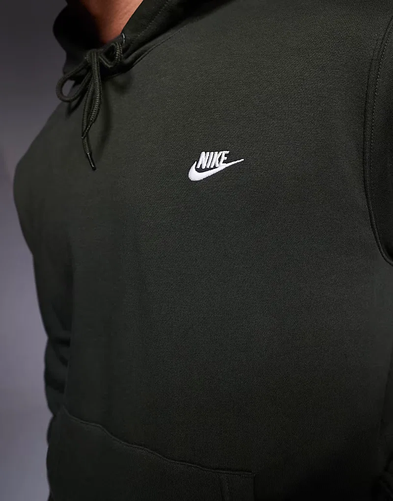 Худи Nike Club темно-зеленый — фото 3