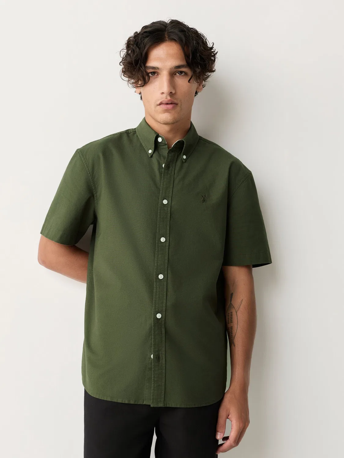 Рубашка Oxford, регулярная посадка, Dark Green Next