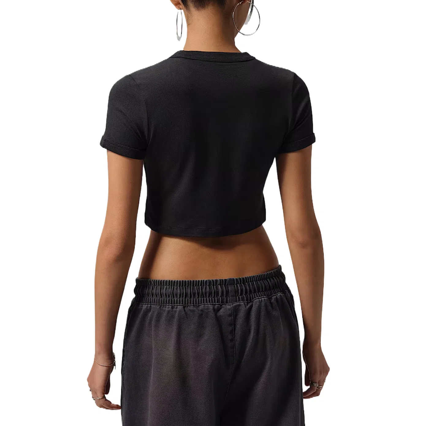Футболка с круглым вырезом, Slim Fit, Jordan, Black — фото 4