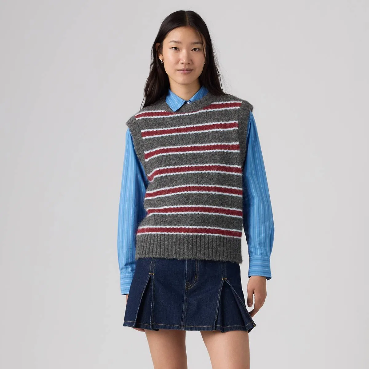 Жилет Alice Levi's, Juliette Stripe Dark Grey Heather - Multi-Color — фото 4