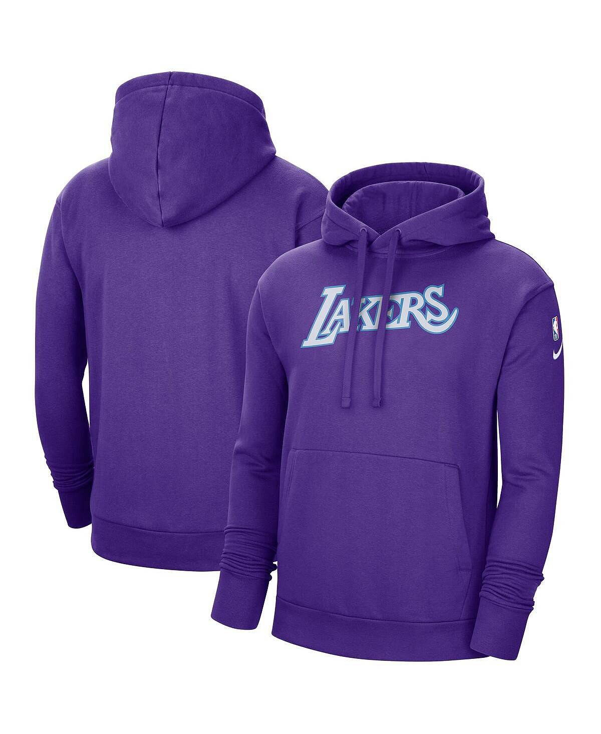 

Мужская фиолетовая толстовка с капюшоном los angeles lakers 2021/22 city edition essential logo Nike, фиолетовый
