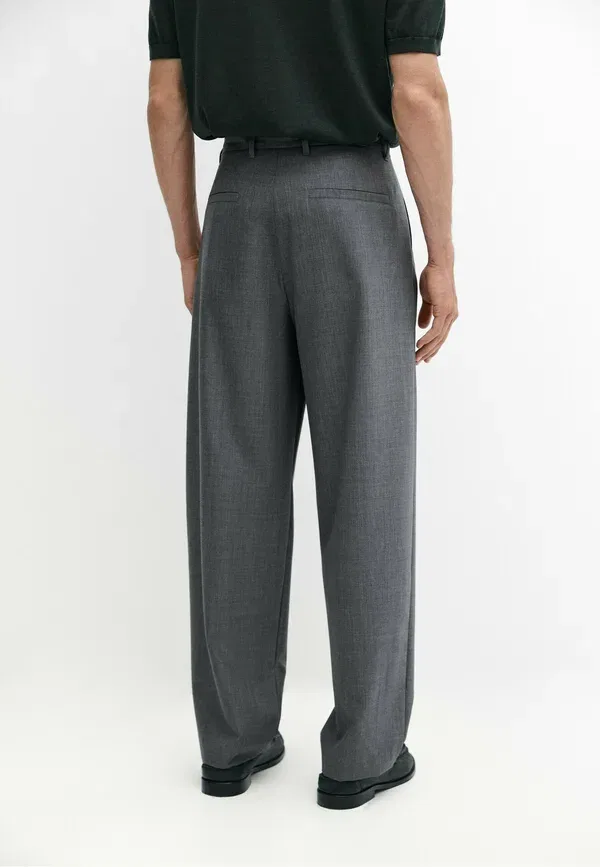 Брюки шерстяные Cool Wool Massimo Dutti, серый — фото 3