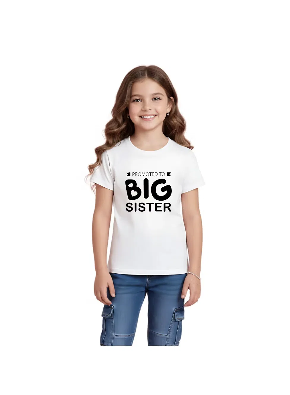 Футболка с принтом Big Sister Printshop4Me, дизайн 4