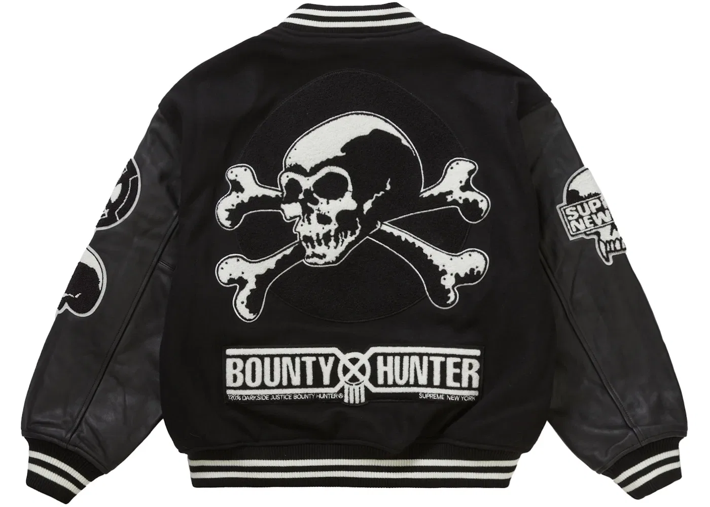 Мужская куртка-бомбер Bounty Hunter Varsity Supreme, Black — фото 3