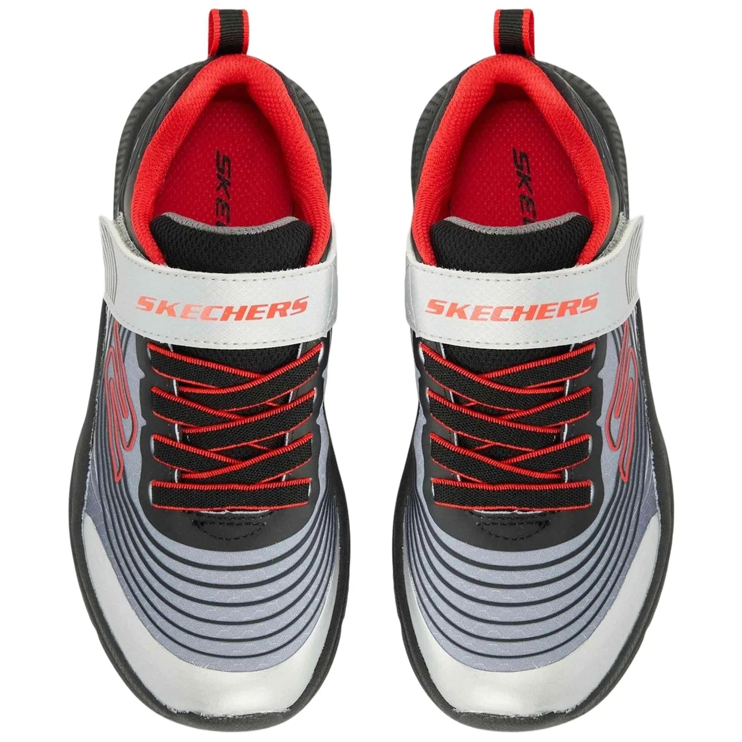 Детские кроссовки для мальчиков Skechers 403926L-BKSR, Grau — фото 3