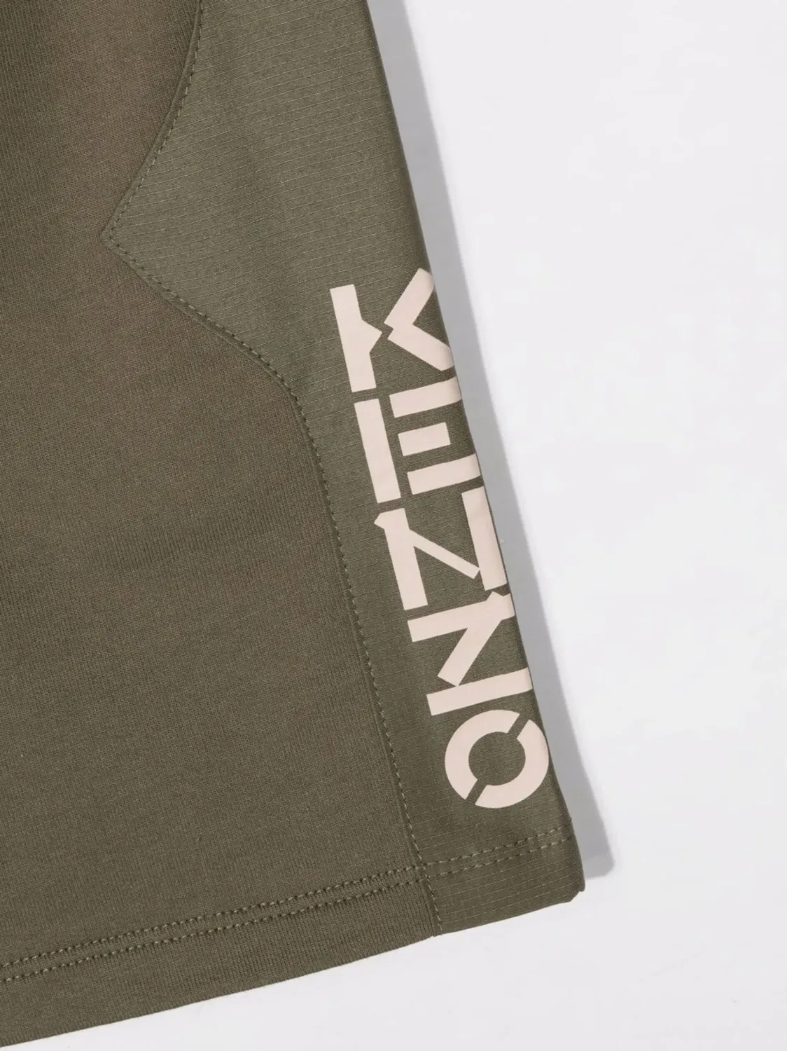Спортивные шорты с логотипом Kenzo Kids, зеленый — фото 3
