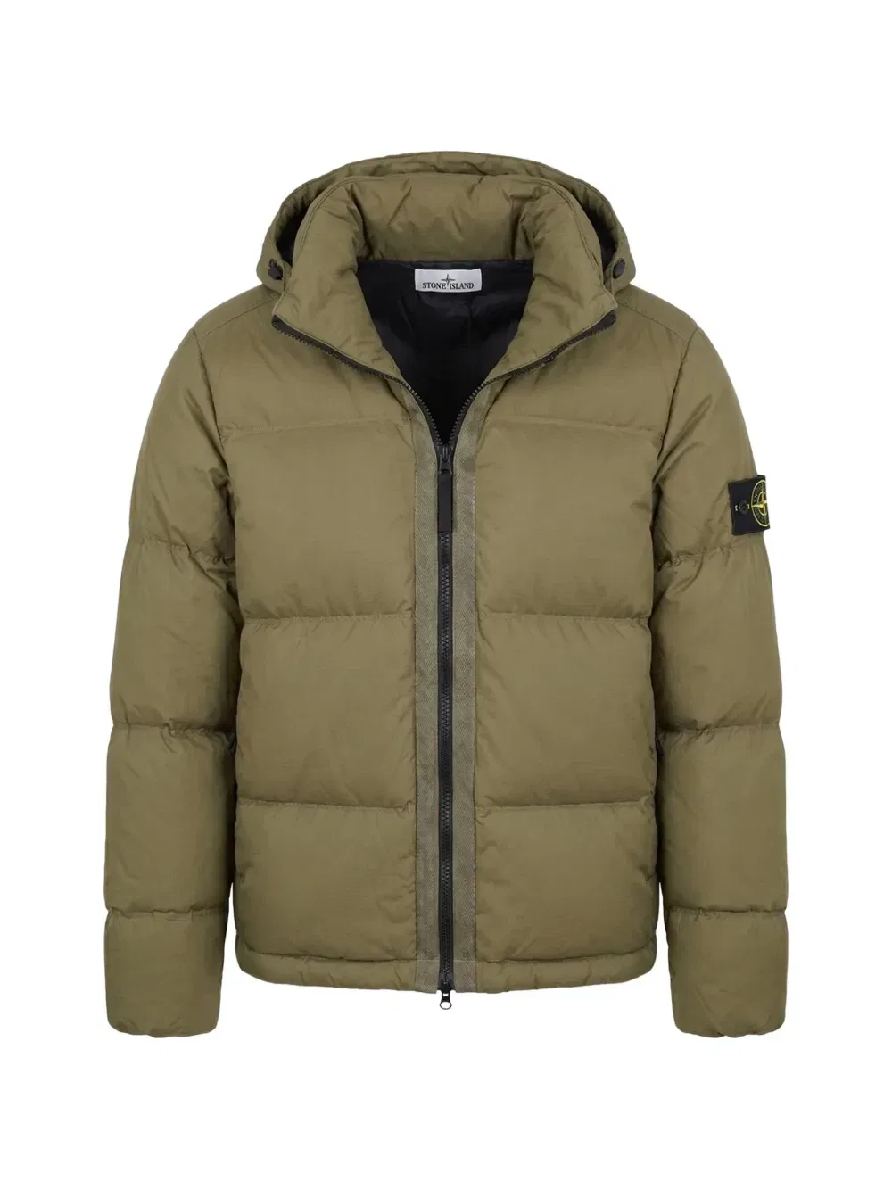 Куртка с капюшоном и набивным утеплителем Stone Island, зеленый