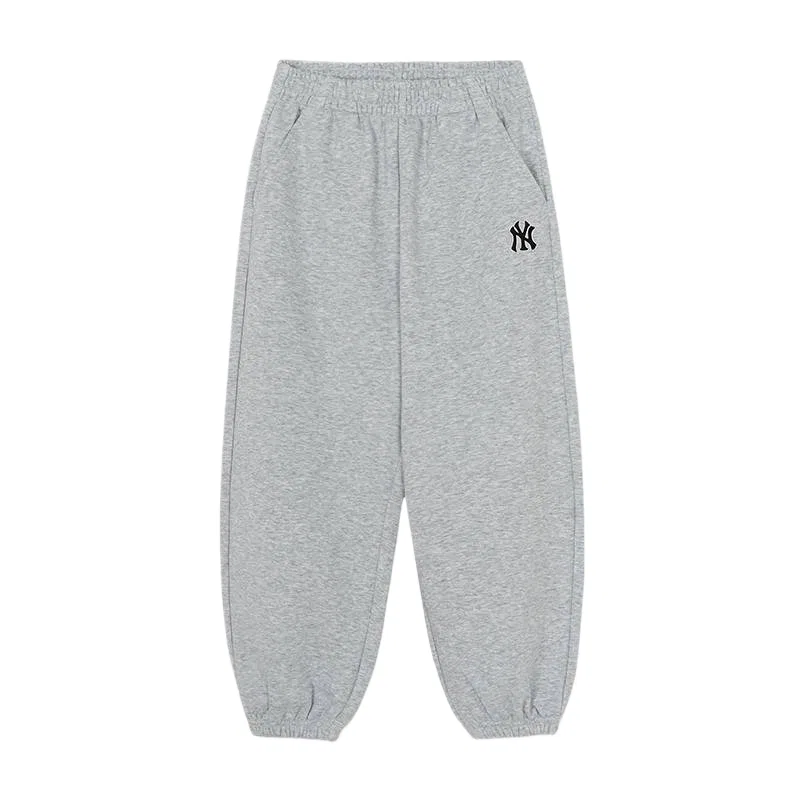 Детские спортивные штаны средней посадки MLB Kids Knitted Sweatpants Moderate, Light Heather Gray