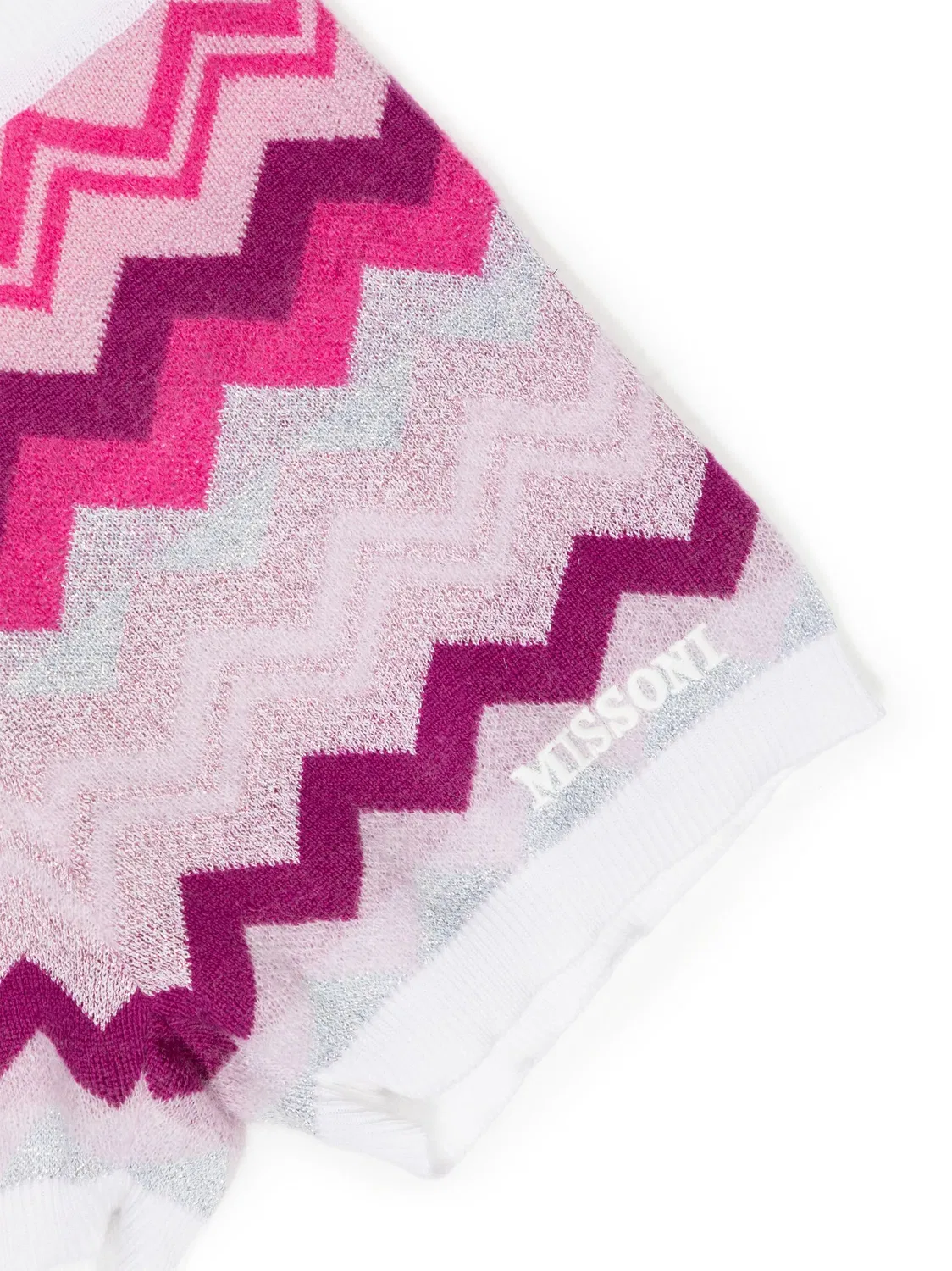 Шорты с зигзагом из вязаного материала Missoni, розовый — фото 2