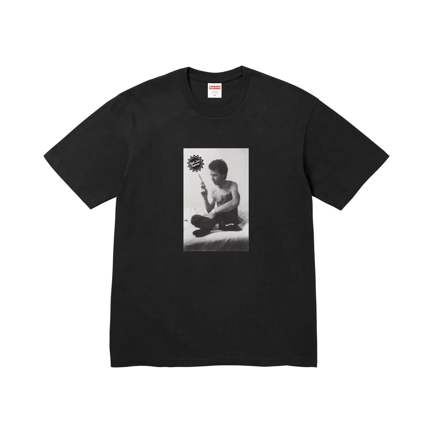 Футболка с принтом Gun Tee Supreme, Black